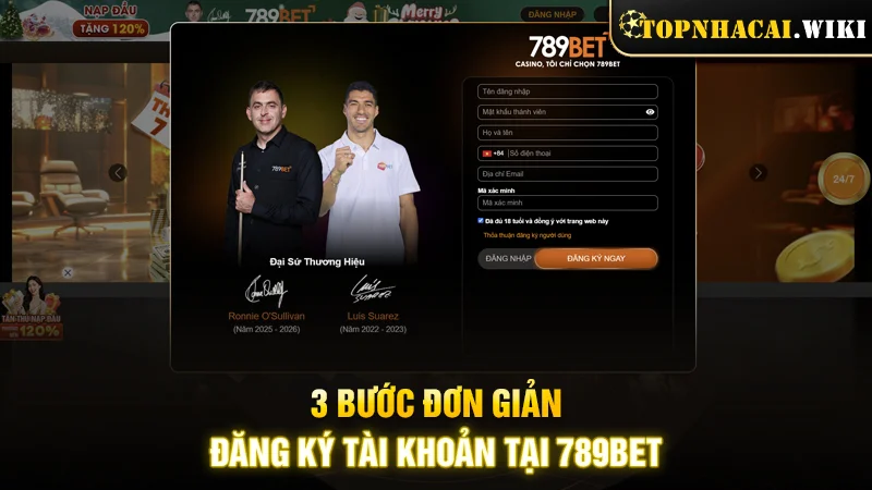 3 bước đơn giản đăng ký tài khoản tại trang cược