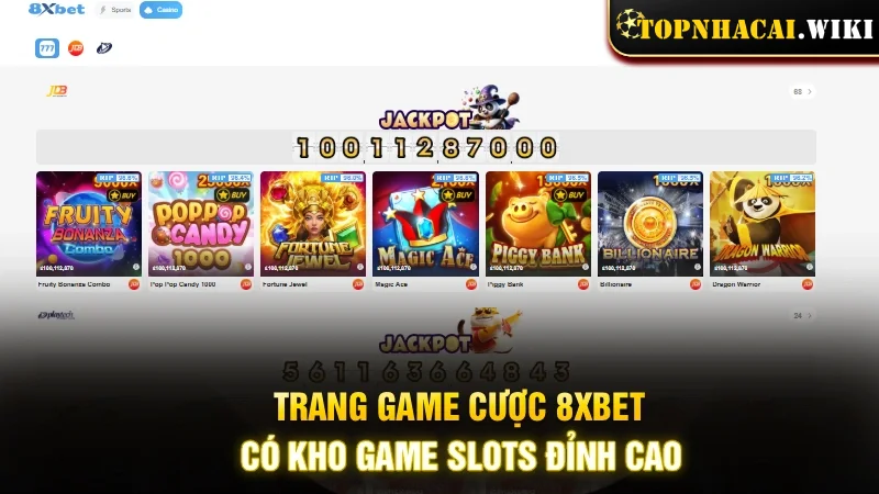 Kho trò chơi đỉnh cao tại 8XBet