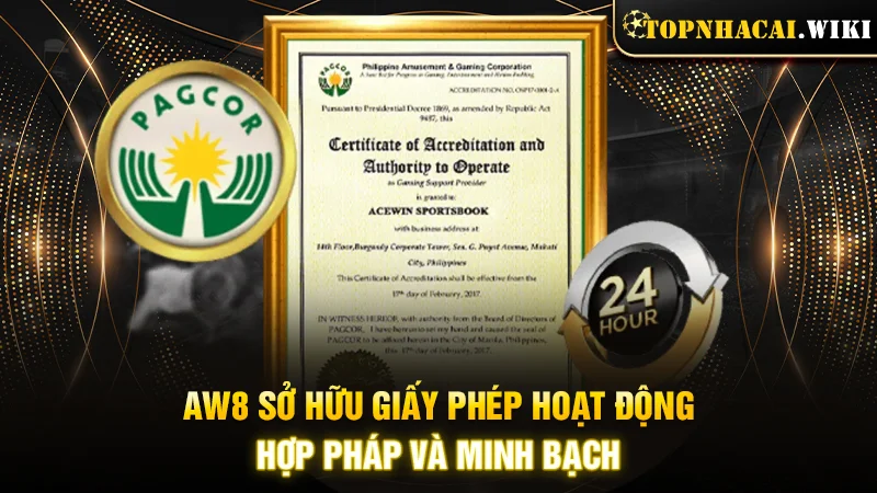 Thương hiệu cá cược sở hữu giấy phép hoạt động hợp pháp và minh bạch