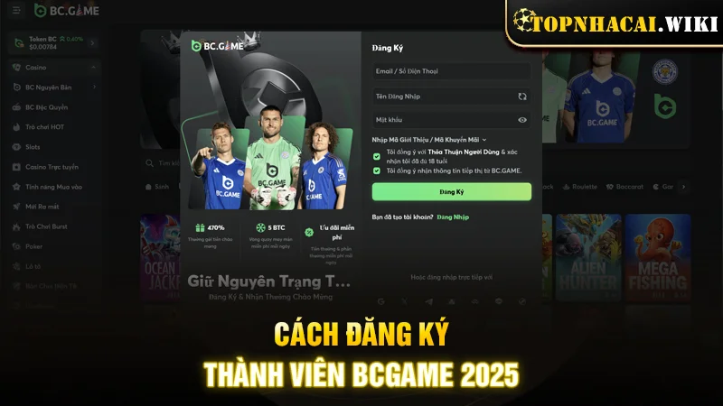 Chia sẻ cách đăng ký thành viên BCGAME