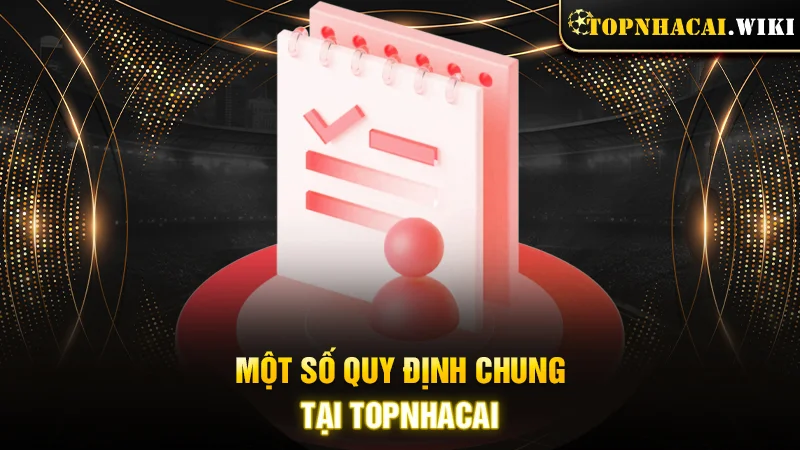 Một số quy định chung tại Topnhacai