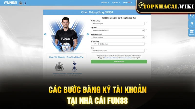 Những bước người chơi tiến vào nhà cái FUN88