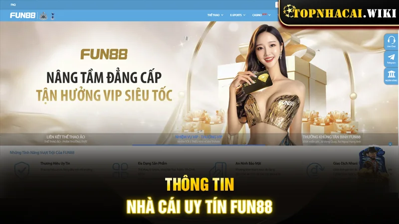 Thông tin nhà cái uy tín FUN88