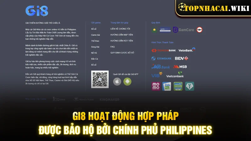 Sàn cược hoạt động hợp pháp, được bảo hộ bởi chính phủ Philippines