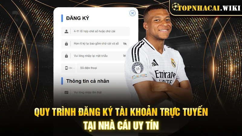 Quy trình đăng ký tài khoản trực tuyến tại nhà cái uy tín