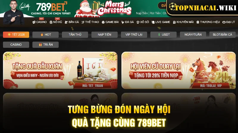 Tưng bừng đón ngày hội quà tặng cùng 789BET