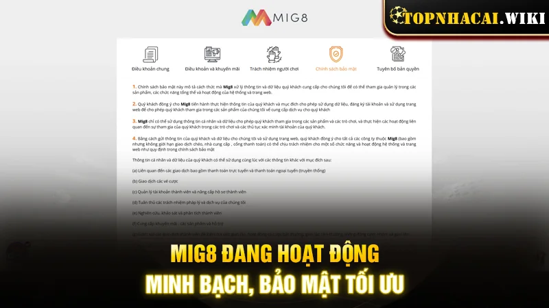 Nhà cái đang hoạt động minh bạch, bảo mật tối ưu