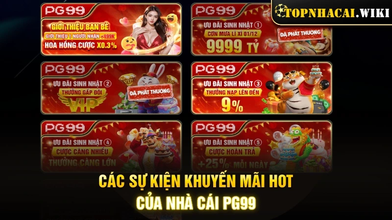 Điểm mặt các sự kiện khuyến mãi hot tại nhà cái