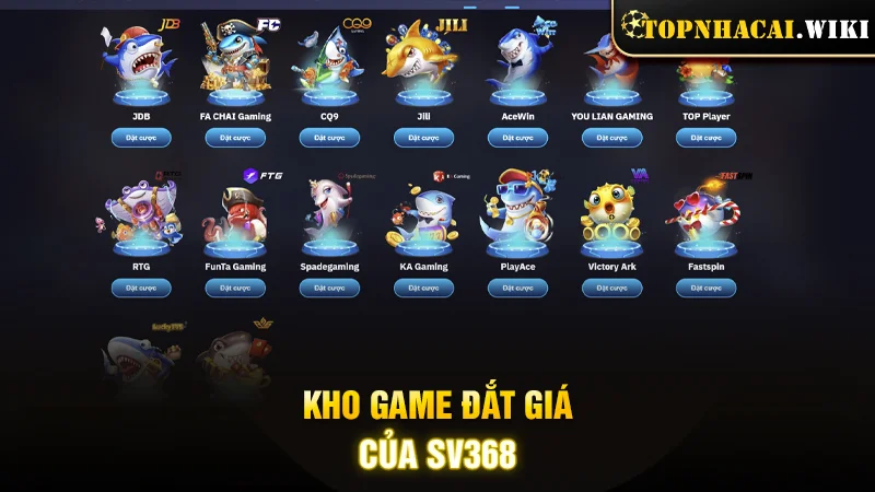 Kho game đắt giá của SV368