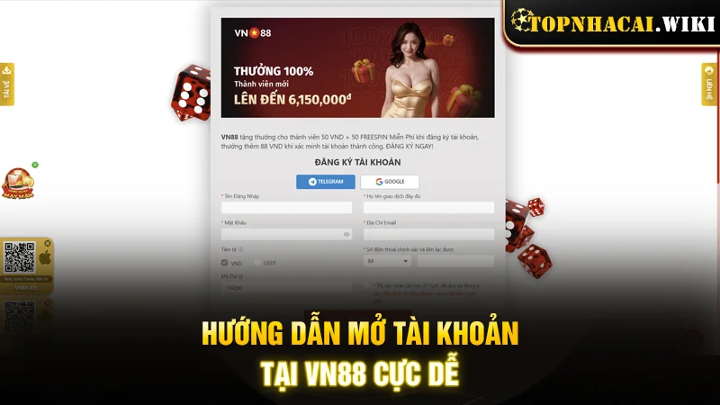 Hướng dẫn mở tài khoản tại sàn cược cực dễ