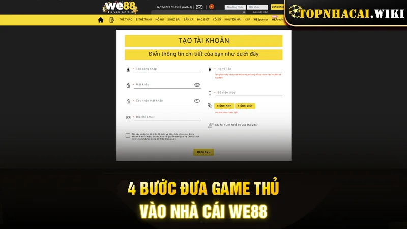 4 Bước đưa game thủ vào nhà cái 